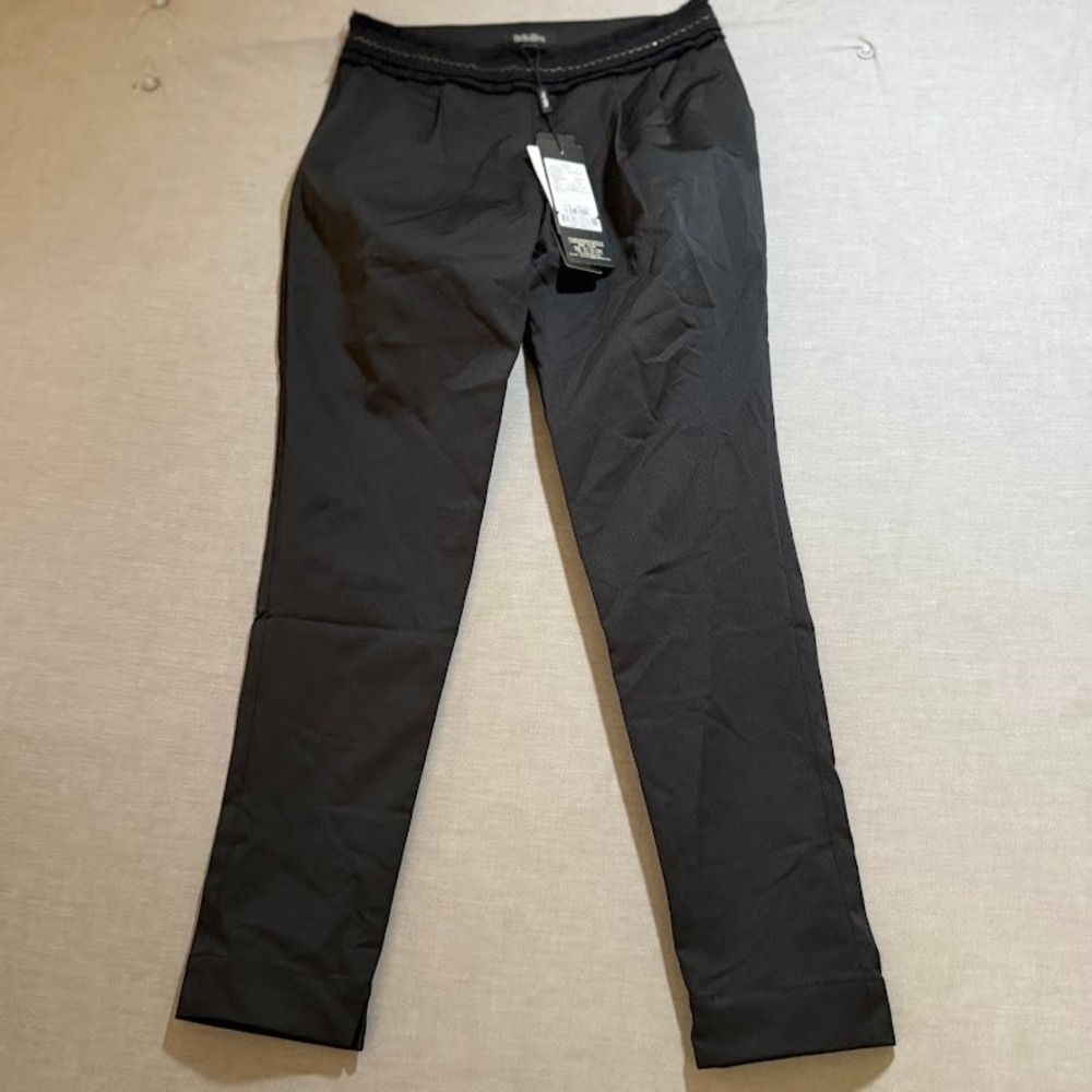 Bellvilles Dress Pants Beaded Side Zip Slim Fit Career Trousers Womens 28X27.